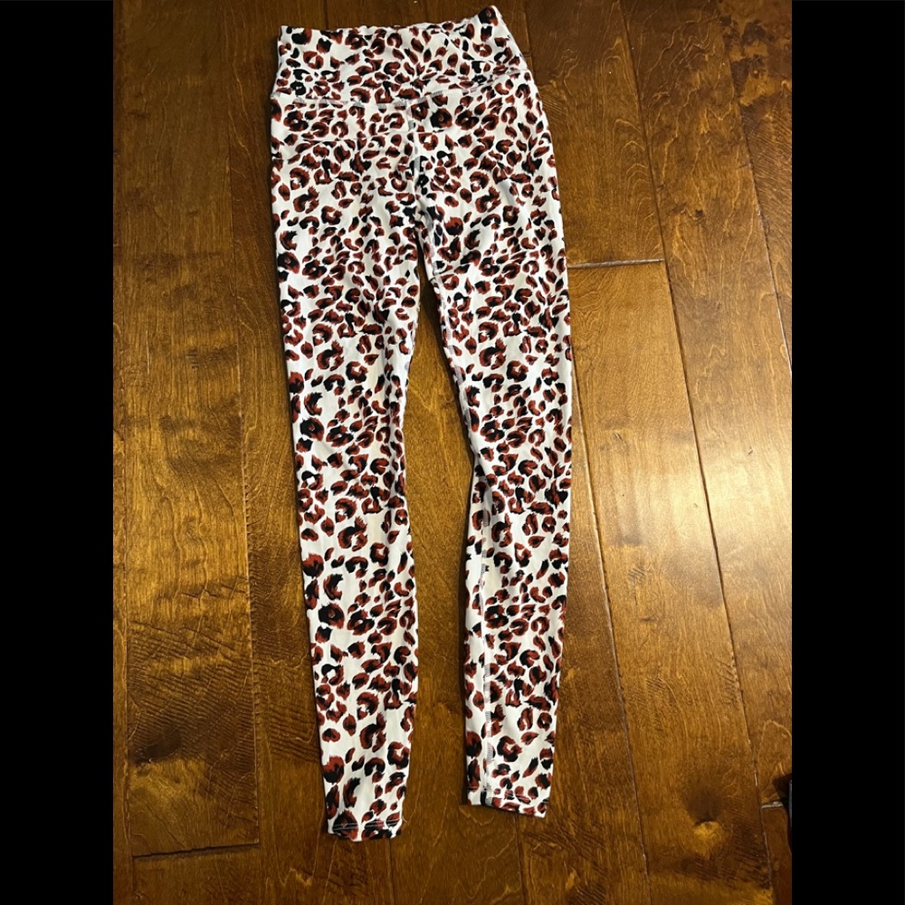 Varley leopard leggings XS